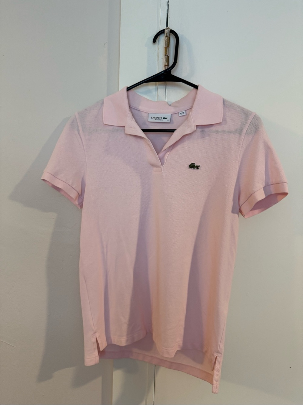 Lacoste Light Pink Women's Short Sleeve Pique Polo